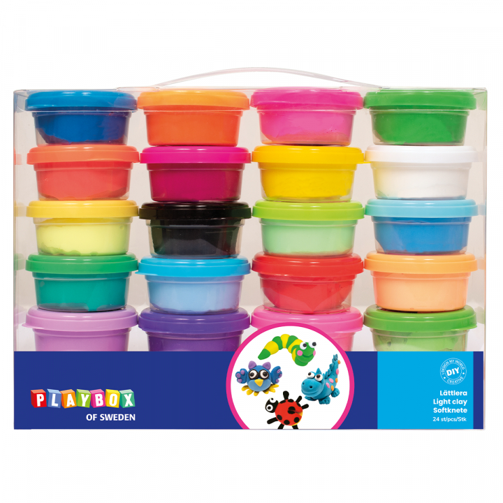 Light clay 24-set in the group Kids / Kids' Paint & Crafts / Modelling Clay for Kids at Pen Store (126837)