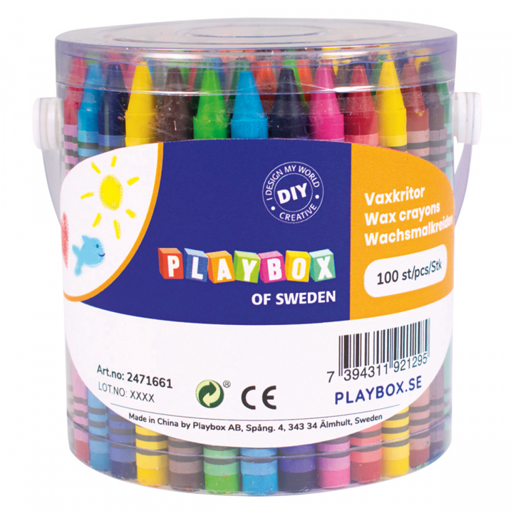 Wax Crayons 100-set in the group Kids / Kids' Pens / Crayons for Kids at Pen Store (126842)