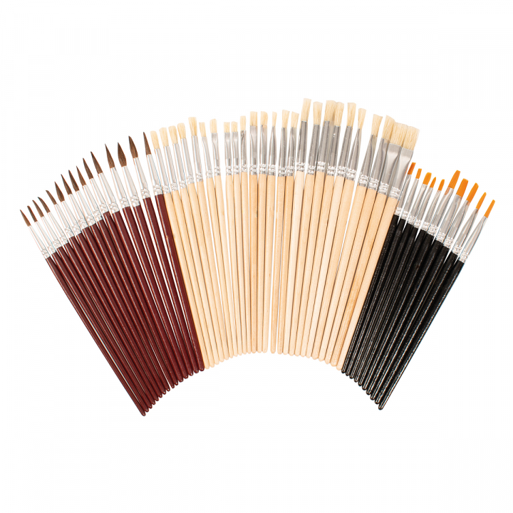 Big pack Brushes 50 pcs in the group Kids / Kids' Paint & Crafts / Paint Brushes for Kids at Pen Store (126845)