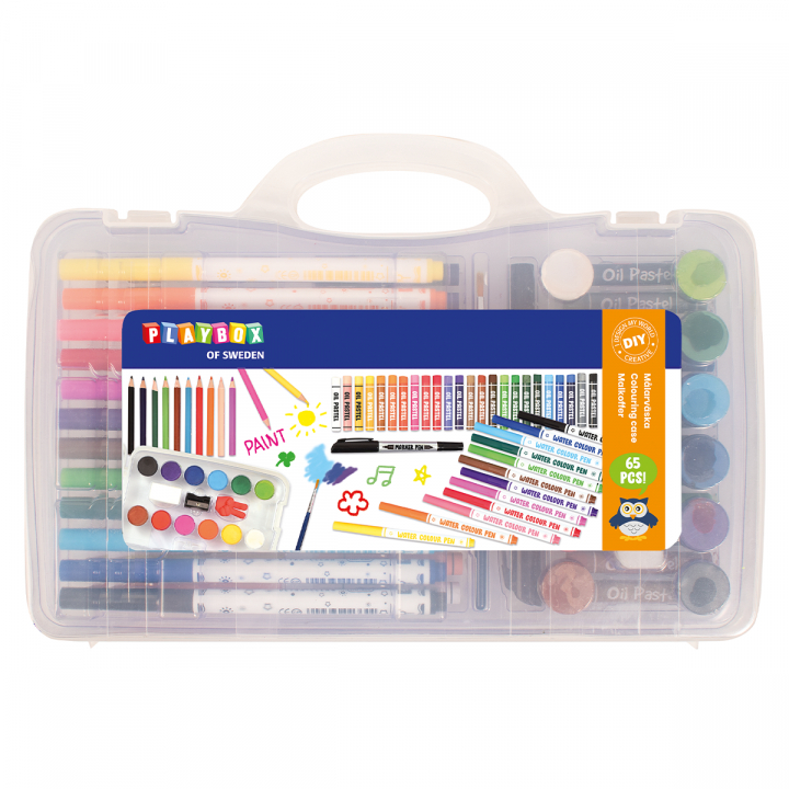 Colouring case 65 pcs in the group Kids / Kids' Pens / Coloring Pencils for Kids at Pen Store (126852)