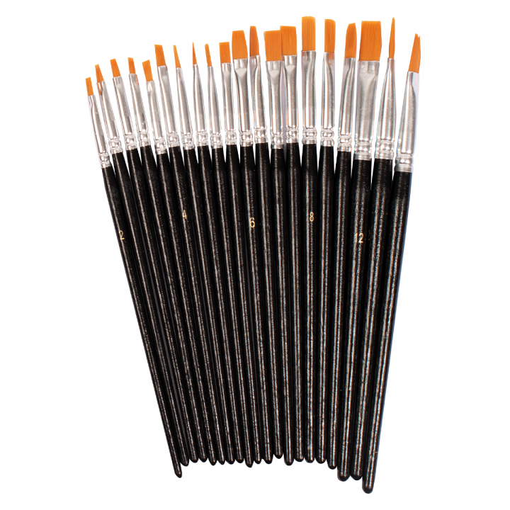 Sytntetic Brush 20 pcs in the group Kids / Kids' Paint & Crafts / Paint Brushes for Kids at Pen Store (126855)