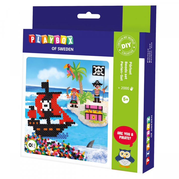 Beads set Pirate 2000 pcs in the group Hobby & Creativity / Create / Tube beads & more at Pen Store (126880)