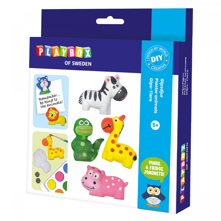 Craft set Painting Plaster Animals in the group Kids / Kids' Paint & Crafts / Kids' Watercolor Paint at Pen Store (126883)
