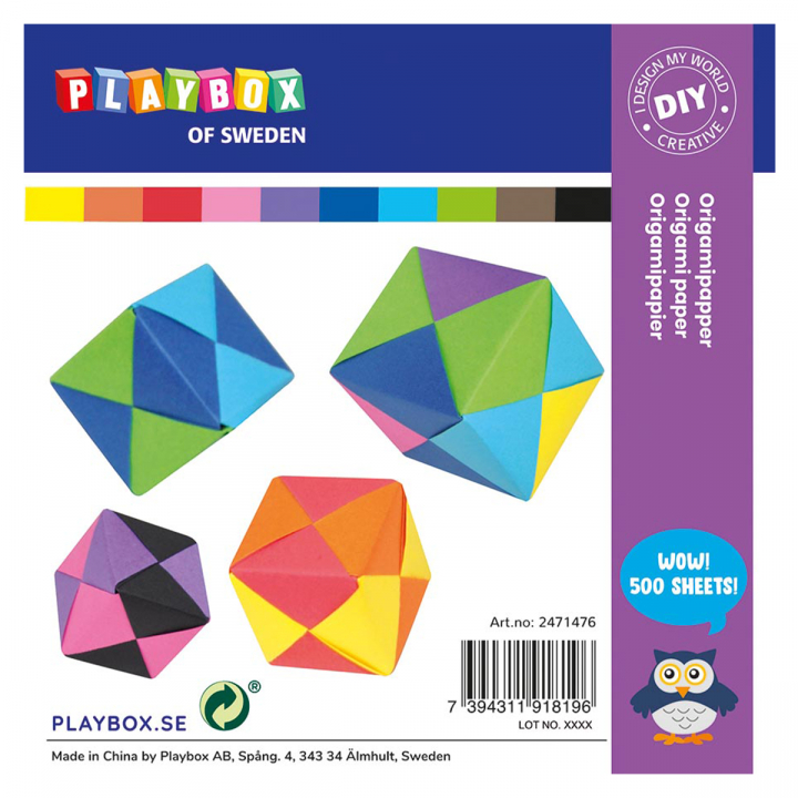 Origami Paper 500 sheets 70 g  in the group Kids / Fun and learning / Paper & Drawing Pad for Kids at Pen Store (126885)