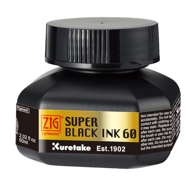 Cartoonist Super Black Ink 60 ml Black in the group Art Supplies / Colors / Ink at Pen Store (126932)