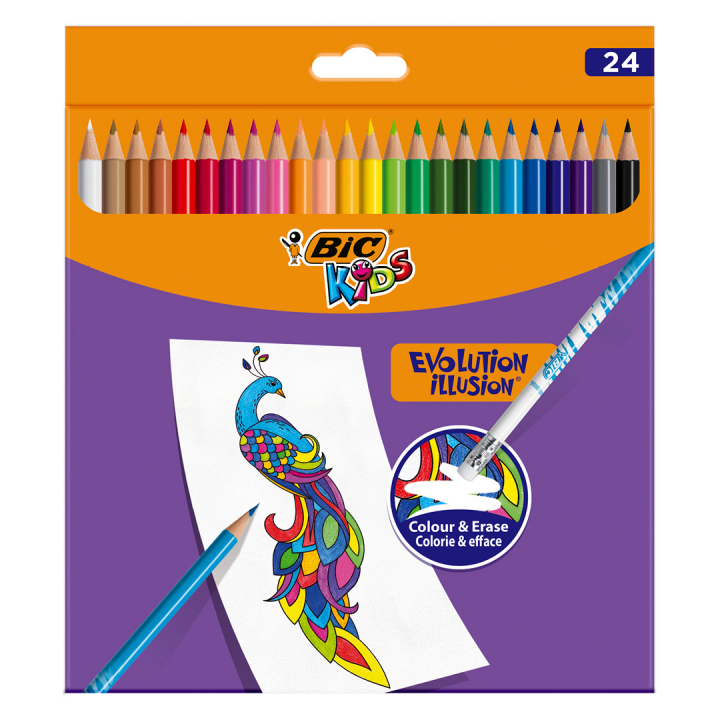 Evolution Illusion Coloring pencils 24-pack in the group Kids / Kids' Pens / Coloring Pencils for Kids at Pen Store (126954)