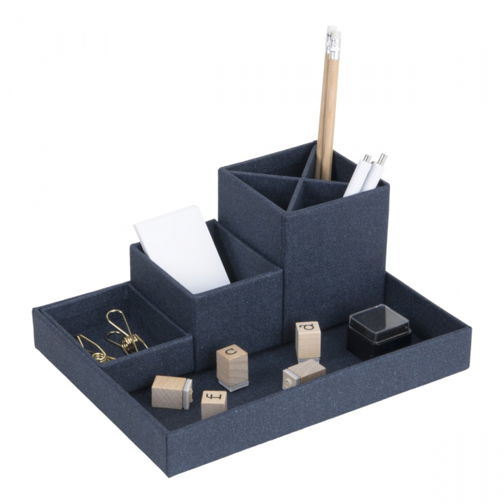 Lena Desktop Organizer Blue in the group Hobby & Creativity / Organize / Home Office at Pen Store (127275)