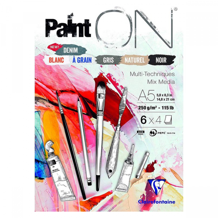 Paint'ON Multi-Techniques Assorted A5 in the group Paper & Pads / Artist Pads & Paper / Mixed Media Pads at Pen Store (127412)