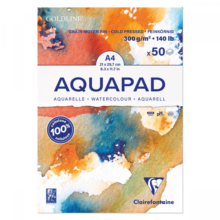 Aquapad 300g A4 in the group Paper & Pads / Artist Pads & Paper / Watercolor Pads at Pen Store (127415)