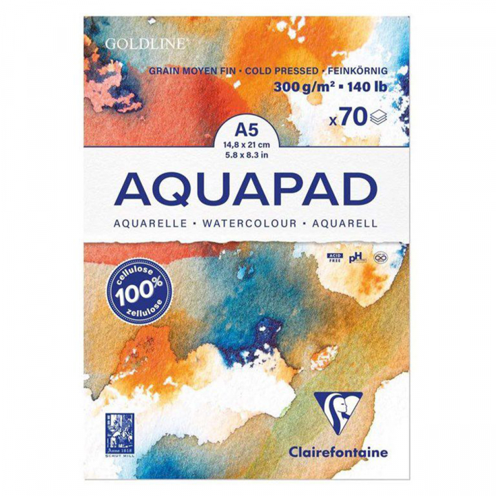 Aquapad 300g A5 in the group Paper & Pads / Artist Pads & Paper / Watercolor Pads at Pen Store (127419)