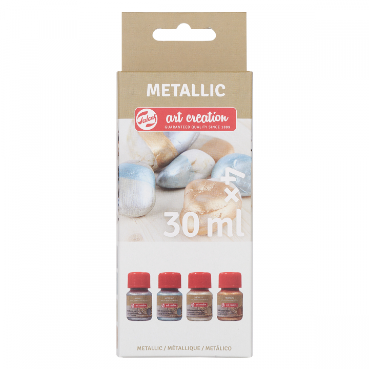 Metallic Hobby Paint Set 4 x 30 ml Specialties in the group Hobby & Creativity / Create / Hobby Paint at Pen Store (127514)