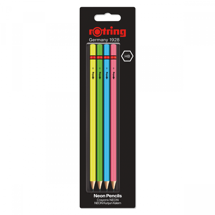 Graphite Pencil Neon 4-pack in the group Pens / Writing / Pencils at Pen Store (127771)