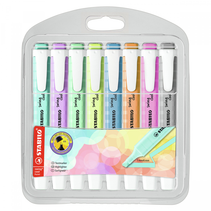 Swing Cool Pastel 8 pcs in the group Pens / Office / Highlighters at Pen Store (127786)