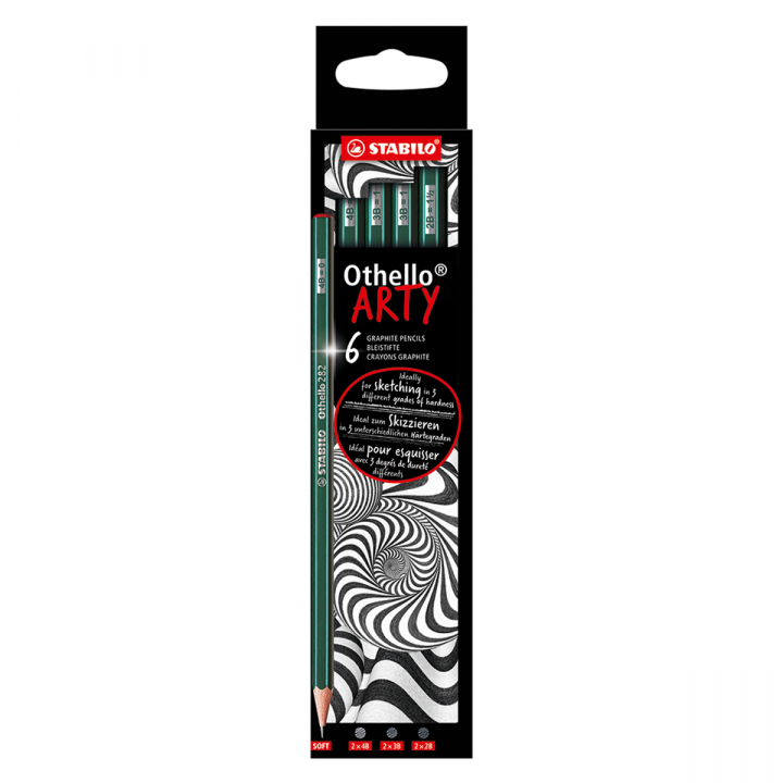 Othello Arty Graphite Pencil B 6 pcs in the group Pens / Writing / Pencils at Pen Store (127807)