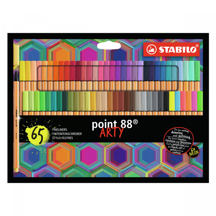 Point 88 Fineliner Arty 65 pcs in the group Pens / Writing / Fineliners at Pen Store (127816)