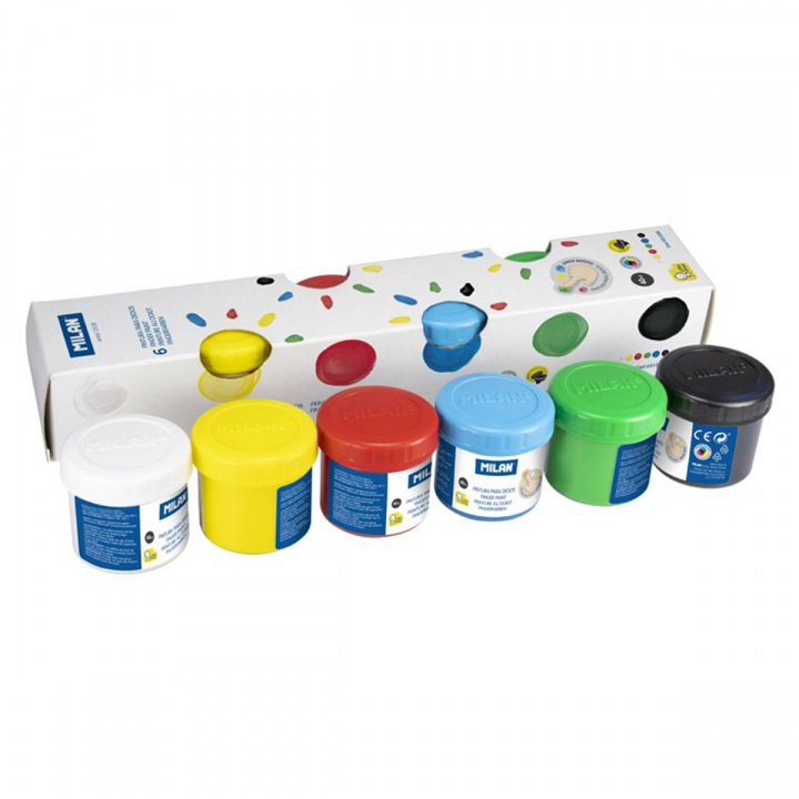 Finger Paint 6 x 40 ml in the group Kids / Kids' Paint & Crafts / Finger Paint at Pen Store (127868)