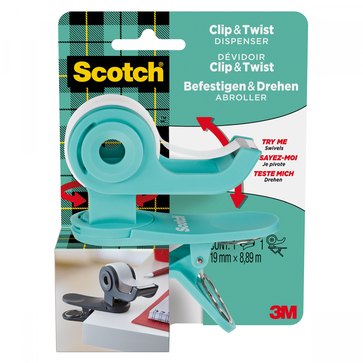 Scotch C19 Tape Dispenser Bluegreen in the group Hobby & Creativity / Hobby Accessories / Tape at Pen Store (127877)