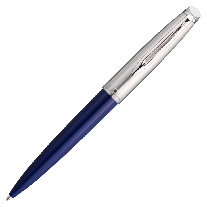 Emblème Blue/Chrome Ballpoint Pen in the group Pens / Fine Writing / Ballpoint Pens at Pen Store (128051)