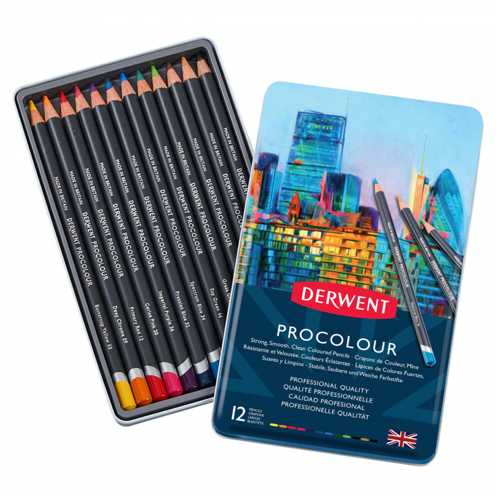 Procolour Coloured Pencils Set of 12 in the group Pens / Artist Pens / Colored Pencils at Pen Store (128182)