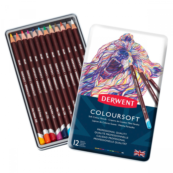 Coloursoft Coloured Pencils Set of 12 in the group Pens / Artist Pens / Colored Pencils at Pen Store (128183)