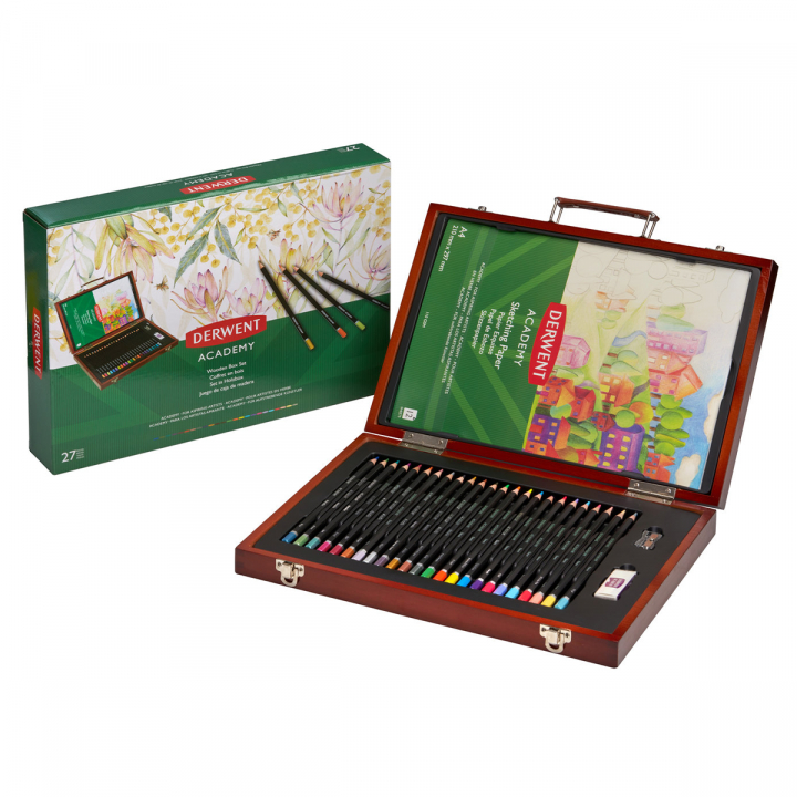 Academy Gift Set Coloured Pencils 27 pieces in the group Pens / Artist Pens / Colored Pencils at Pen Store (128188)