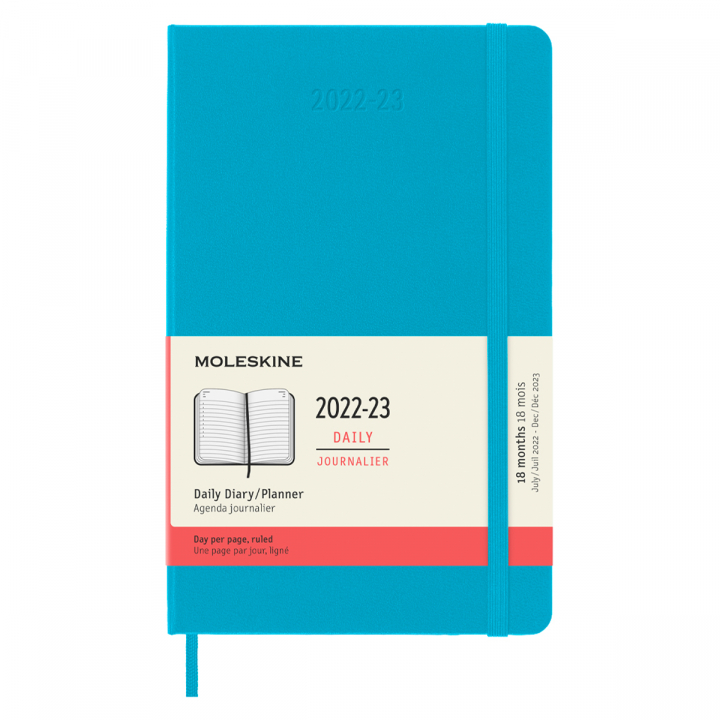 18M Daily Kalender Large Turquoise in the group Paper & Pads / Planners / 18-Month Planners at Pen Store (128204)