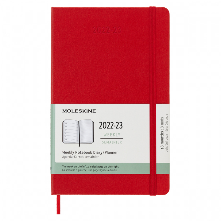 18M WeekNote Kalender Large Red in the group Paper & Pads / Planners / 18-Month Planners at Pen Store (128209)