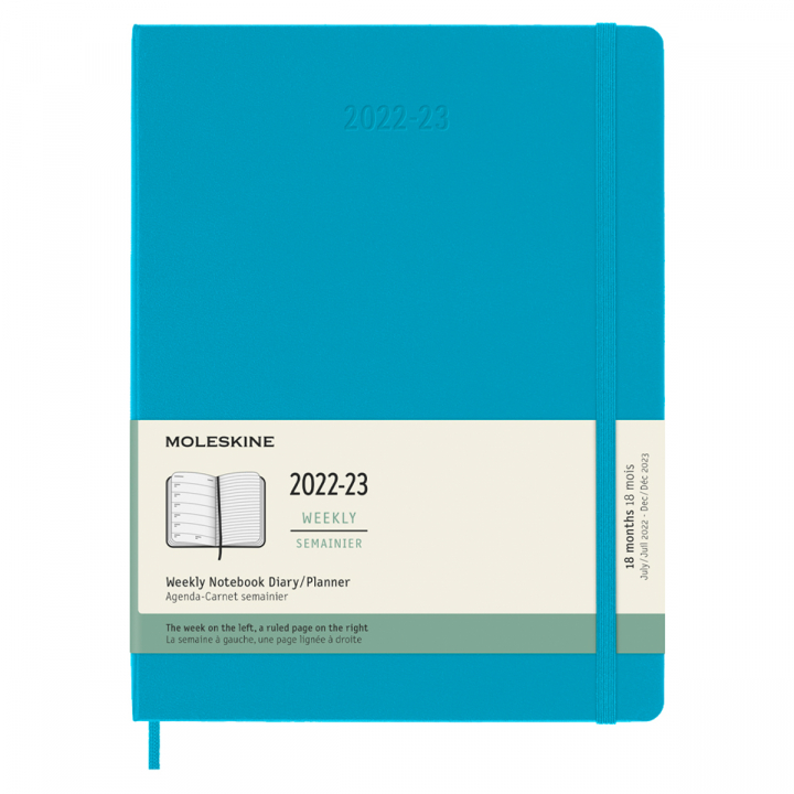 18M WeekNote Calendar XL Turquoise in the group Paper & Pads / Planners / 18-Month Planners at Pen Store (128215)
