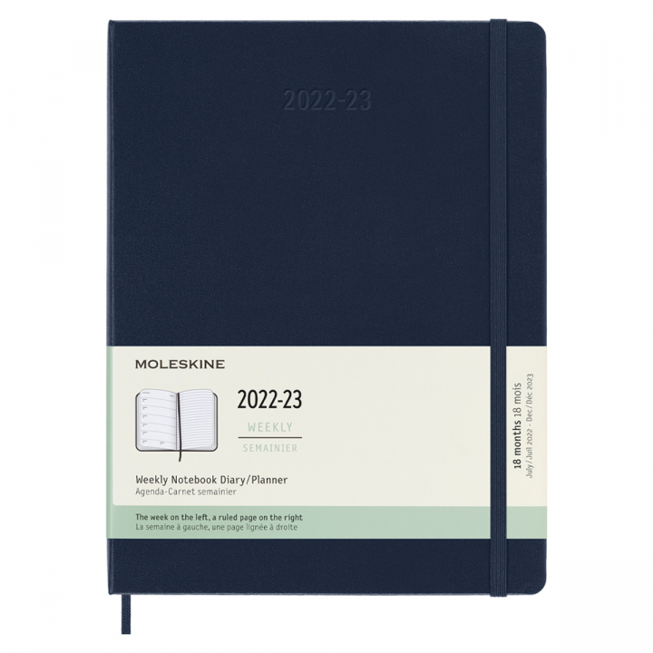 18M WeekNote Calendar XL Midnight Blue in the group Paper & Pads / Planners / 18-Month Planners at Pen Store (128216)