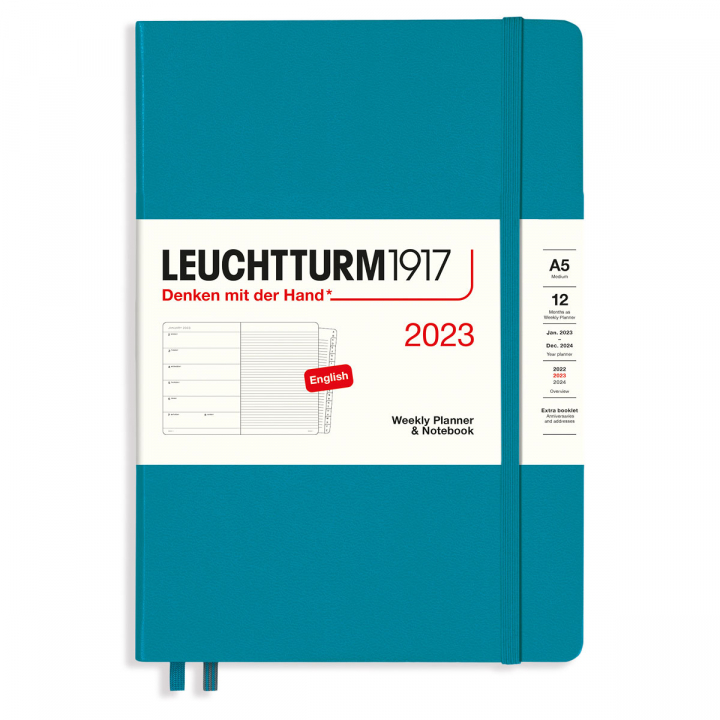 Calendar 2023 Weekly Notebook Hardcover A5 Ocean in the group Paper & Pads / Planners / 12-Month Planners at Pen Store (128405)