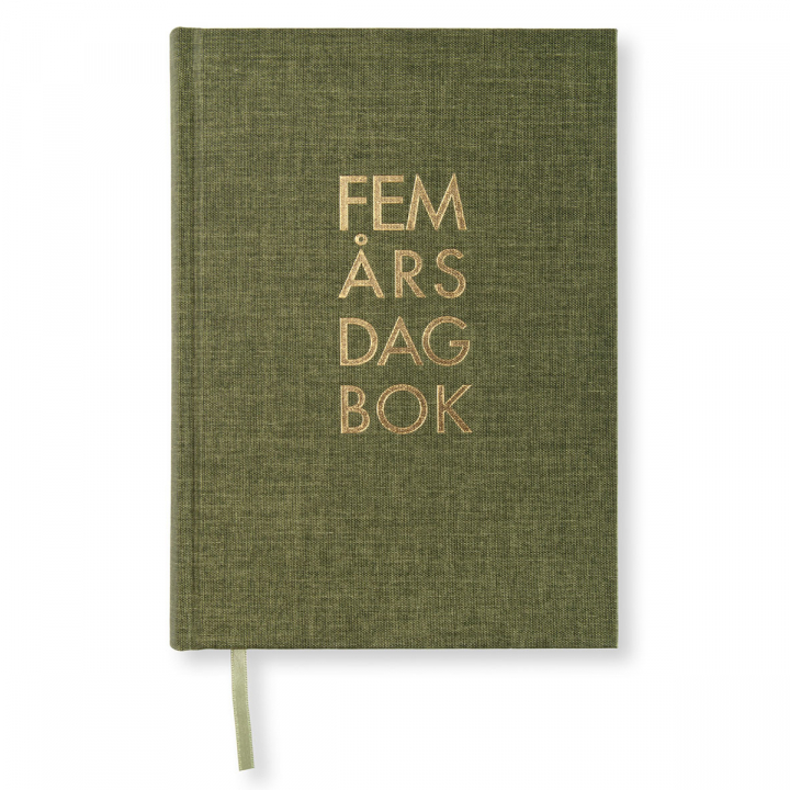 5 Year Journal A5 Khaki Green in the group Paper & Pads / Planners / Special Planners at Pen Store (128481)