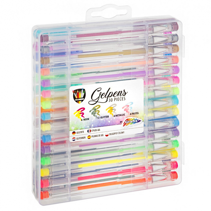 Gel Pens in carry Case 30-pack in the group Pens / Writing / Gel Pens at Pen Store (128514)