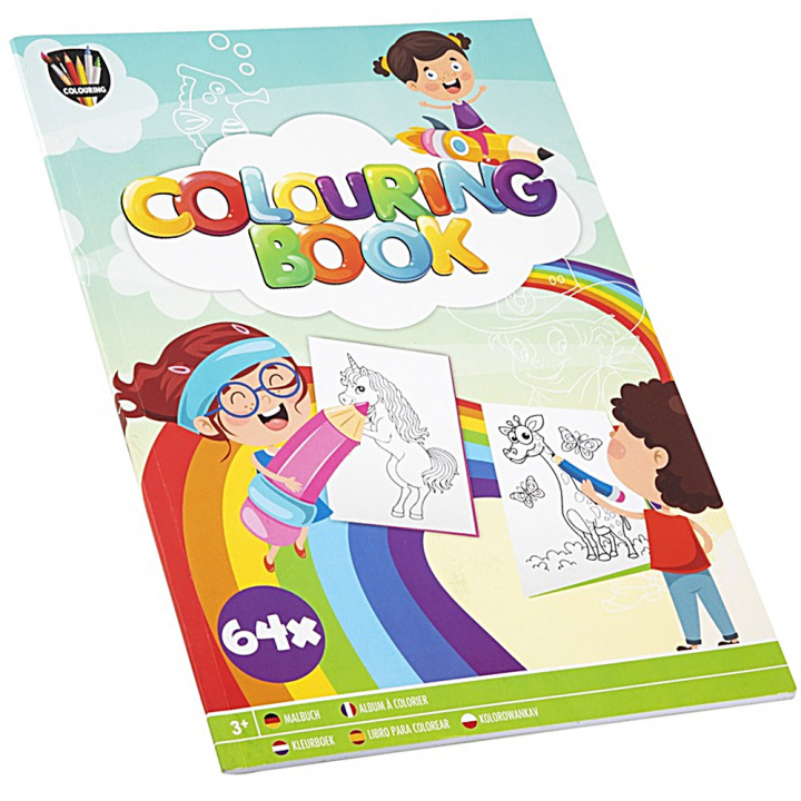 Colouring Book A4 in the group Kids / Fun and learning / Activity & Coloring Books at Pen Store (128515)
