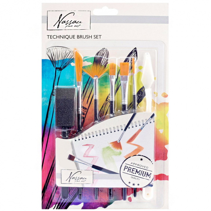 Technical Brush 7-set in the group Art Supplies / Brushes / Brush Sets at Pen Store (128551)