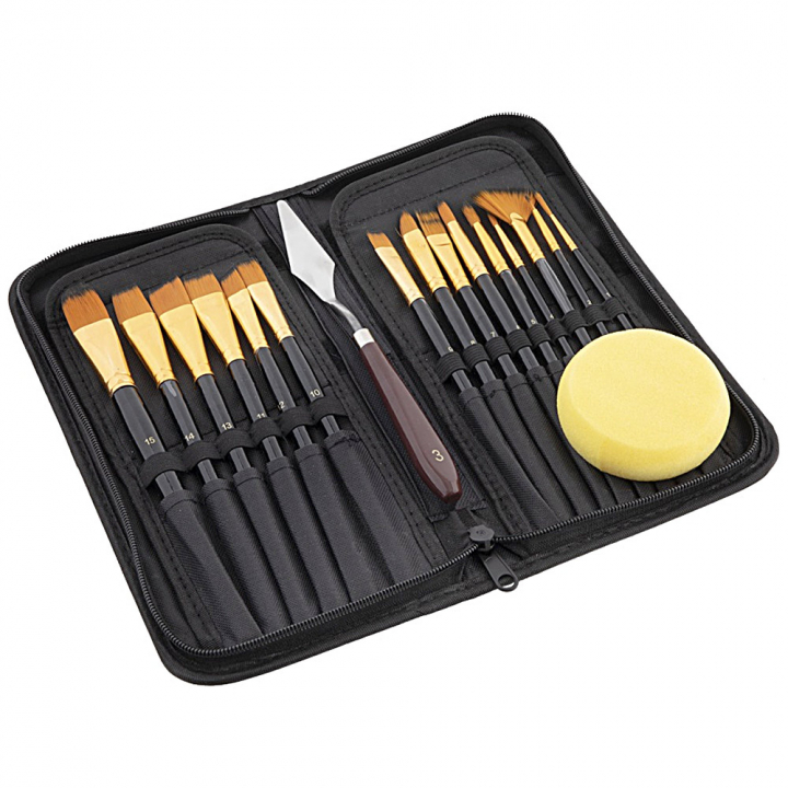Brush-set in Wallet in the group Art Supplies / Brushes / Brush Sets at Pen Store (128558)