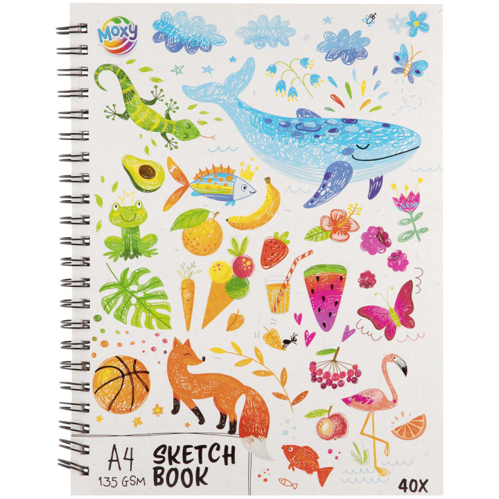Sketch pad A4 135g, 40 sheets in the group Kids / Fun and learning / Paper & Drawing Pad for Kids / Drawing paper for children at Pen Store (128570)