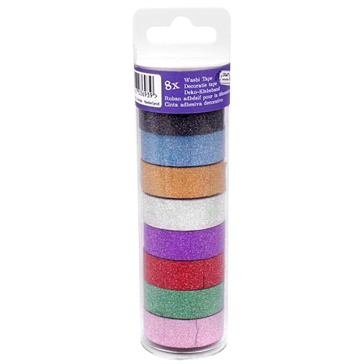 Washi tape 8-pack Sparkle in the group Hobby & Creativity / Hobby Accessories / Washi-tape at Pen Store (128582)