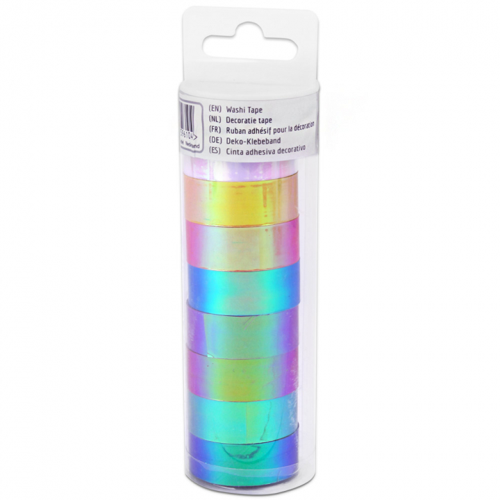 Washi tape 8-pack Iridescent in the group Hobby & Creativity / Hobby Accessories / Washi-tape at Pen Store (128583)