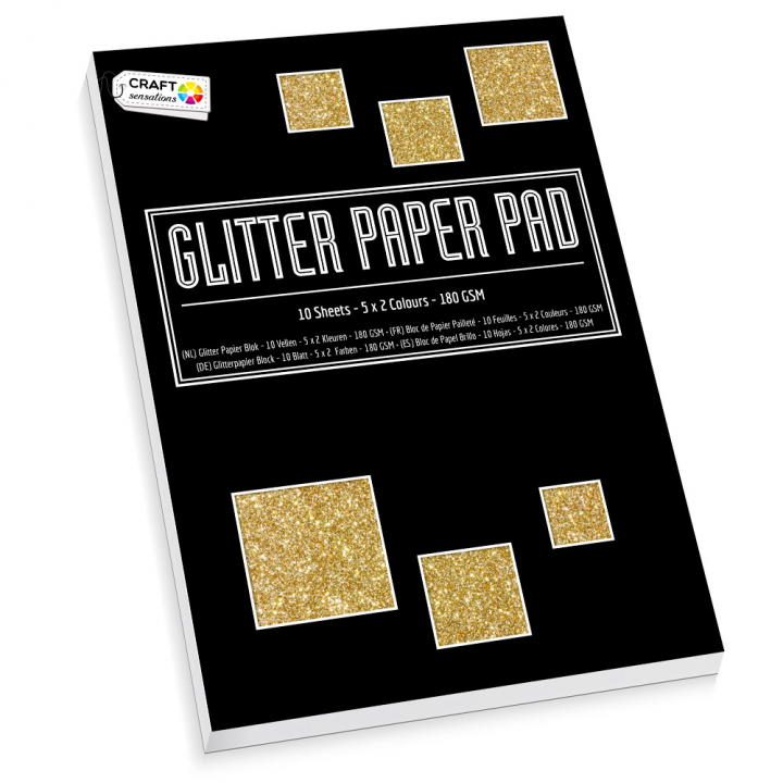 Glitter paper A4 10 sheets in the group Hobby & Creativity / Create / Crafts & DIY at Pen Store (128589)