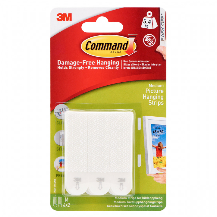 Command Hanging Strips Medium 4 st in the group Hobby & Creativity / Organize / Home Office at Pen Store (128611)