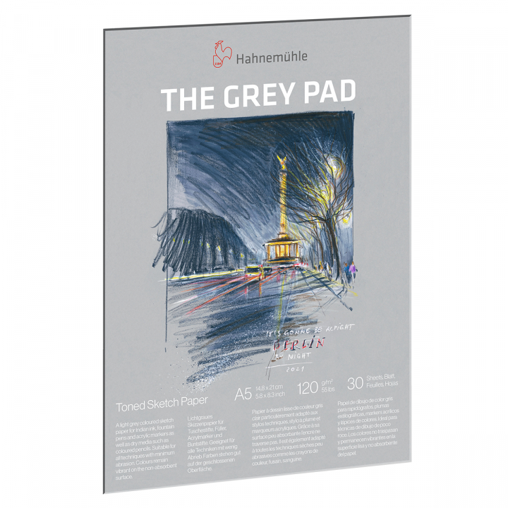 The Grey Pad A5 120g in the group Paper & Pads / Artist Pads & Paper / Colored Papers at Pen Store (128669)