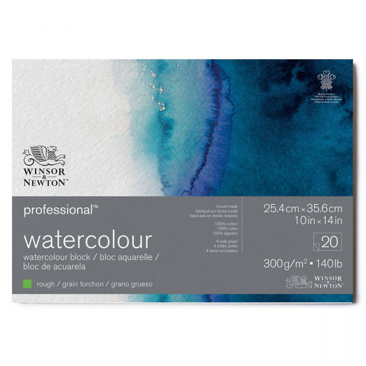 Professional Watercolour Pad Rough 26x36 cm 300g in the group Paper & Pads / Artist Pads & Paper / Watercolor Pads at Pen Store (128692)