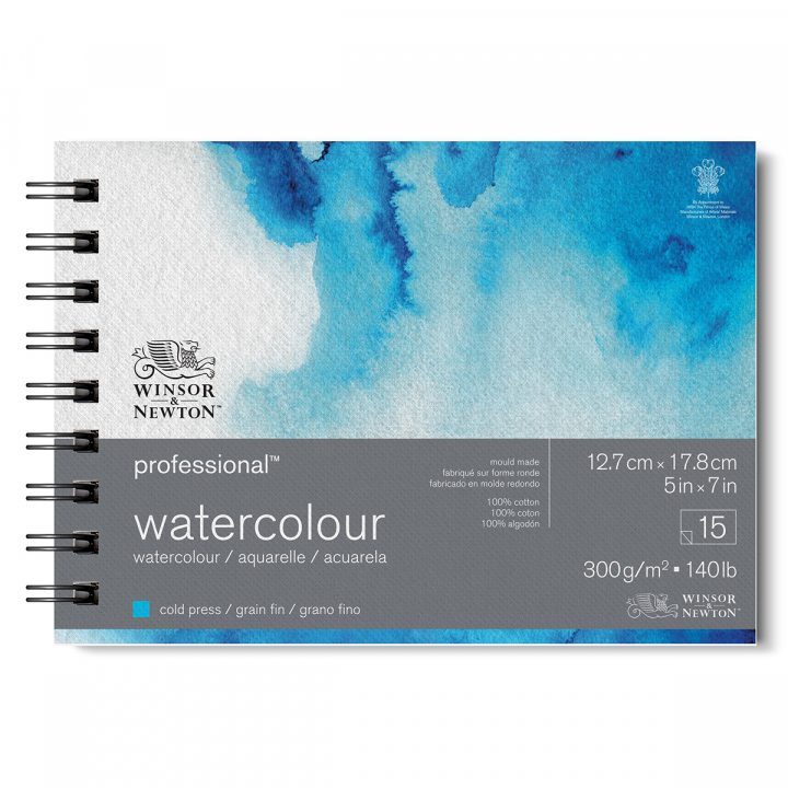Professional Watercolour Pad Spiral CP 13x18 cm 300g in the group Paper & Pads / Artist Pads & Paper / Watercolor Pads at Pen Store (128694)