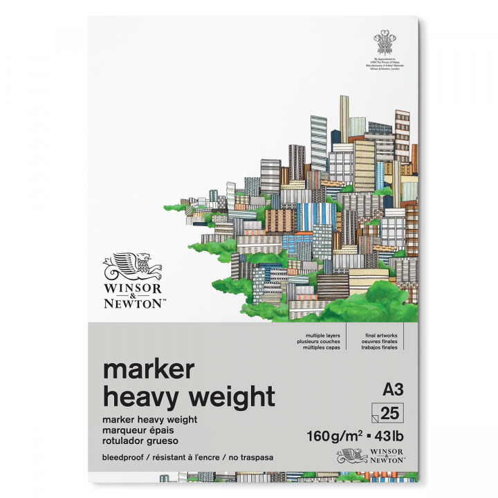 Marker Pad Heavyweight A3 160g in the group Paper & Pads / Artist Pads & Paper / Marker Pads at Pen Store (128714)