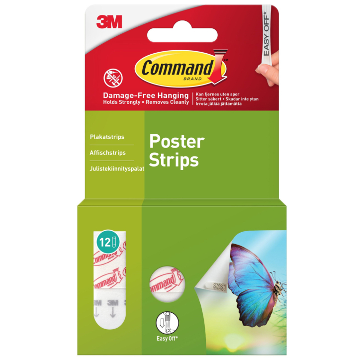 Command Poster Strips in the group Hobby & Creativity / Organize / Frames / Picture hanging at Pen Store (128718)