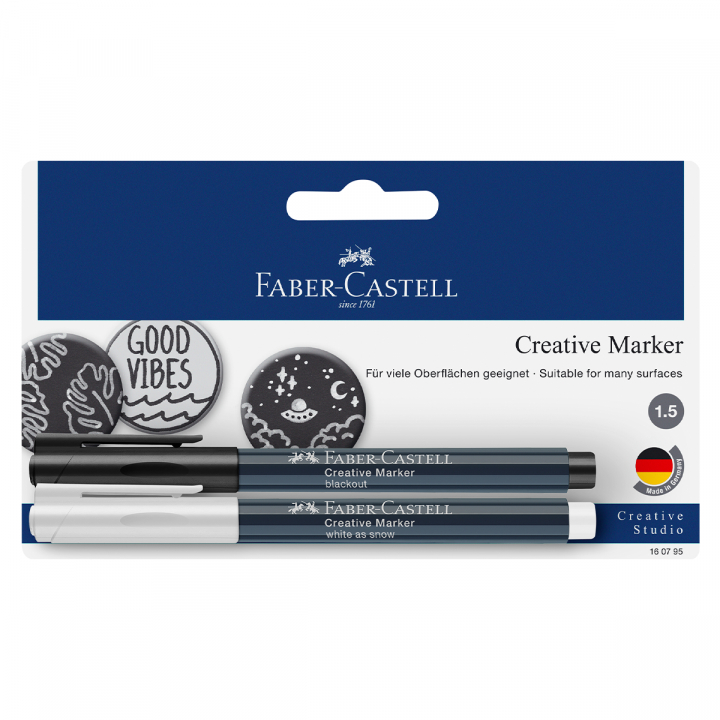 Creative Marker Set Black/White in the group Pens / Writing / Fineliners at Pen Store (128727)