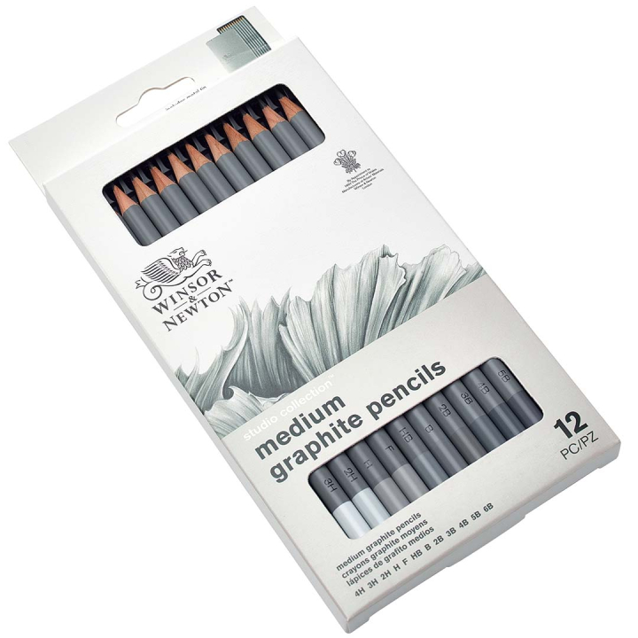 Studio Collection Graphite Pencils Medium Set of 12 in the group Art Supplies / Crayons & Graphite / Graphite & Pencils at Pen Store (128760)