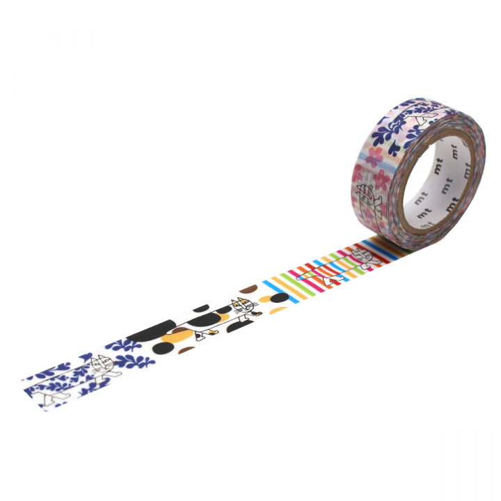 Washi-tape Lisa Larson Mikey Pattern x MT in the group Hobby & Creativity / Hobby Accessories / Washi-tape at Pen Store (128843)