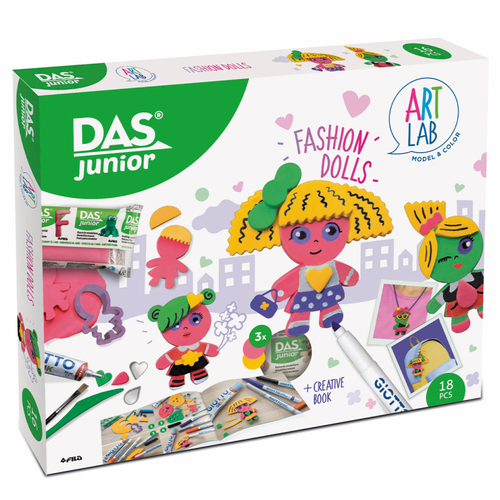 Junior Art Lab Fashion Dolls in the group Kids / Kids' Paint & Crafts / Modelling Clay for Kids at Pen Store (128985)