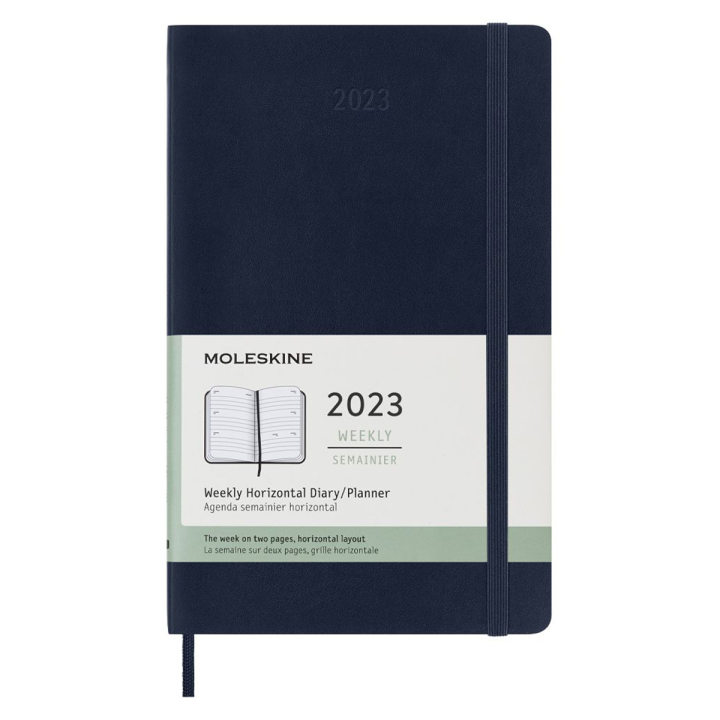 12M Weekly Planner Horizontal Softcover Large Blue in the group Paper & Pads / Planners / 12-Month Planners at Pen Store (129104)